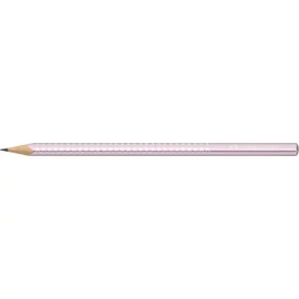Grafitceruza, B, háromszögletű, FABER-CASTELL "Sparkle", metál rózsaszín