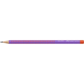 Grafitceruza, B, háromszögletű, FABER-CASTELL "Grip 2001 Flow", piros-lila