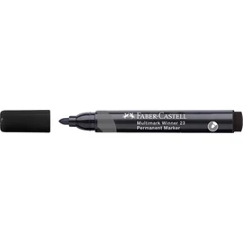 Alkoholos marker, 2,8 mm, kúpos, FABER-CASTELL "Multimark Winner 23", fekete
