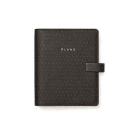 Kalendárium, gyűrűs, betétlapokkal, A5, FILOFAX "Moonlight", fekete