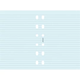 Kalendárium betét, jegyzetlap, personal méret, vonalas, FILOFAX, kék