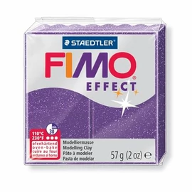Gyurma, 57 g, égethető, FIMO "Effect", metál lila