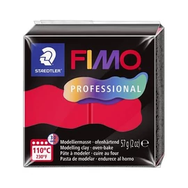 Gyurma, 57 g, égethető, FIMO "Professional", piros