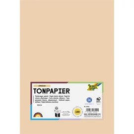 Színes papír, A4, 130 g, 100 lap, FOLIA, barack