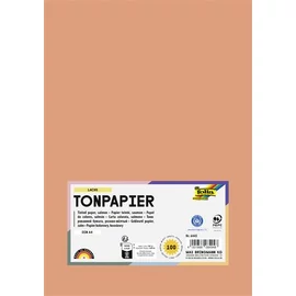 Színes papír, A4, 130 g, 100 lap, FOLIA, lazac