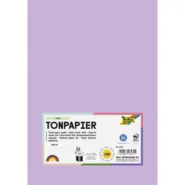 Színes papír, A4, 130 g, 100 lap, FOLIA, halvány orgonalila