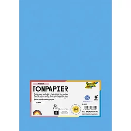 Színes papír, A4, 130 g, 100 lap, FOLIA, tengerkék