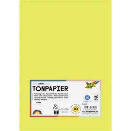 Színes papír, A4, 130 g, 100 lap, FOLIA, limezöld