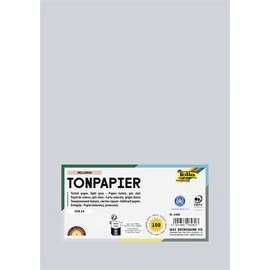 Színes papír, A4, 130 g, 100 lap, FOLIA, világosszürke