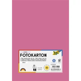 Dekorkarton, 2 oldalas, A4, 300 g, 50 lap, FOLIA, fáradt rózsaszín