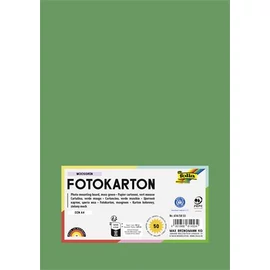 Dekorkarton, 2 oldalas, A4, 300 g, 50 lap, FOLIA, mohazöld