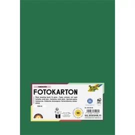 Dekorkarton, 2 oldalas, A4, 300 g, 50 lap, FOLIA, fenyőzöld