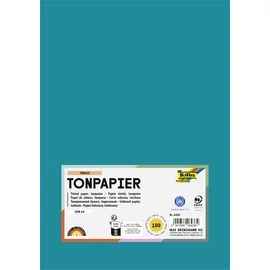 Színes papír, A4, 130 g, 100 lap, FOLIA, türkiz
