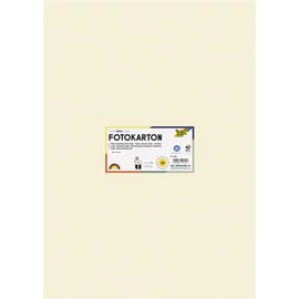 Dekorkarton, 2 oldalas, 50x70 cm, 300 g, 10 lap, FOLIA, bézs