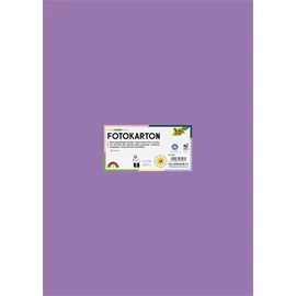 Dekorkarton, 2 oldalas, 50x70 cm, 300 g, 10 lap, FOLIA, sötét orgonalila