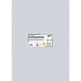 Dekorkarton, 2 oldalas, 50x70 cm, 300 g, 10 lap, FOLIA, halvány szürke