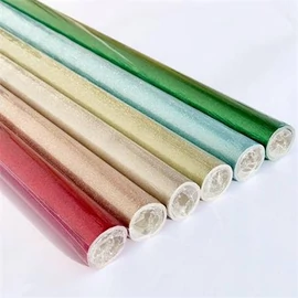 Csomagolópapír, íves, 70x200 cm, csillámos vegyes színek