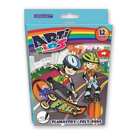Filctoll készlet, GRANIT "Arti Kids", 12 különböző szín