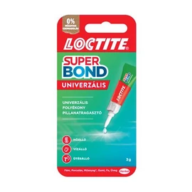 Pillanatragasztó, 3 g, HENKEL "Loctite Super Bond Liquid"