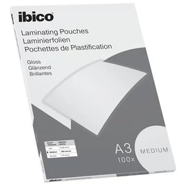 Meleglamináló fólia, 100 mikron, A3, fényes, IBICO "Medium"