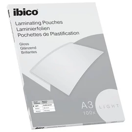 Meleglamináló fólia, 80 mikron, A3, fényes, IBICO "Light"