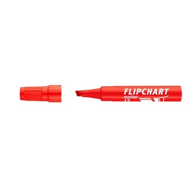 Flipchart marker, 1-4 mm, vágott, ICO "Artip 12", piros
