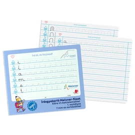 Füzet, tűzött, 245x295 mm, fekvő, 32 lap, 1. osztály, ICO "Süni Meixner", előnyomott