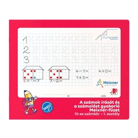 Füzet, tűzött, négyzethálós, 245x295 mm, fekvő, 32 lap, 1. osztály, ICO "Süni Meixner", előnyomott