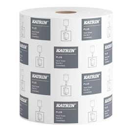 Kéztörlő, tekercses, 2 rétegű, KATRIN, "Plus M/100", hófehér