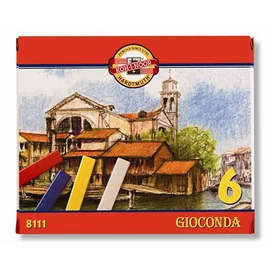 Pasztellkréta, kemény, KOH-I-NOOR "Gioconda 8111/6", 6 különböző szín