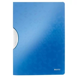 Gyorsfűző, klipes, PP, A4, LEITZ "Wow ColorClip" kék