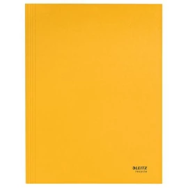 Pólyás dosszié, karton, A4, LEITZ "Recycle", sárga