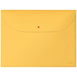 Irattartó tasak, 2 zsebes, A4, PP, pantentos, LEITZ "Cosy", melegsárga