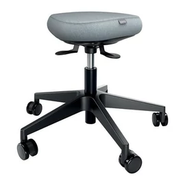 Munkaszék, görgős, ergonomikus, LEITZ "Ergo Comfort Active", világosszürke
