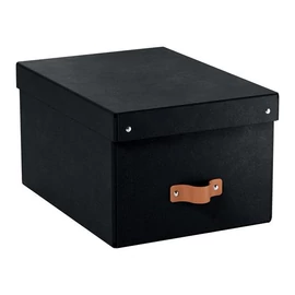 Tárolódoboz, M méret, LEITZ "Puro", fekete