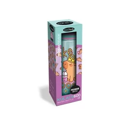 Kulacs, 600 ml, LIZZYSULI, Lollipop Capybara, zöld-lila