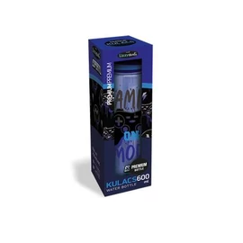 Kulacs, 600 ml, LIZZYSULI, Esports Gamer on duty, fekete