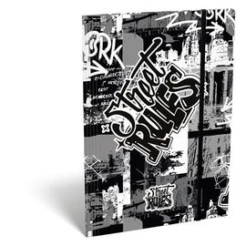 Gumis mappa, karton, A4, LIZZYSULI, "Street Rules"