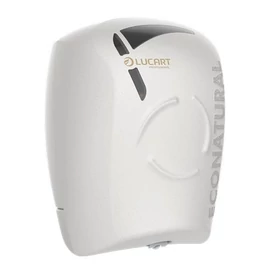 Toalettpapír adagoló, 26,4x20,2x20,2 cm, LUCART "EcoNatural Flow", fehér
