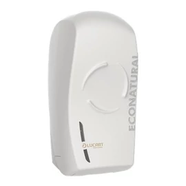 Toalettpapír adagoló, hajtogatott toalettpapírhoz, 32,8x16,5x13,8 cm, LUCART "EcoNatural Flow Bulk Pack", fehér