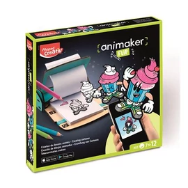 Animációkészítő készlet applikációval, Pop mini, MAPED CREATIV "Animaker Flip"