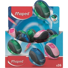 Hegyező display, egylyukú, tartályos, MAPED "Clean", vegyes színek