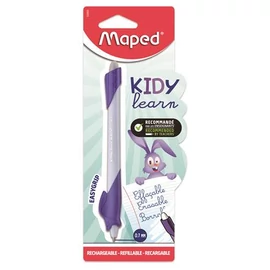 Írástanuló rollertoll, 0,7 mm, radírozható, MAPED "KIDY Learn MAGIC", nyuszi, lila