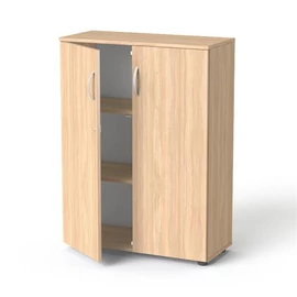 Szekrény, 3 rendező magas, kétajtós, polcokkal, MAYAH "Freedom SV-06",  tölgy