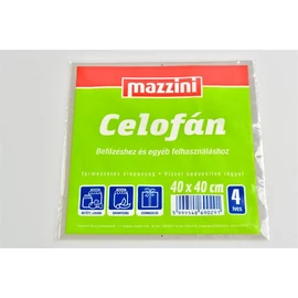 Celofán, 4 ív, 40x40 cm, MAZZINI