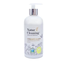 Mosogatószer koncentrátum, pumpás, 500 ml, NATURCLEANING, citromfű olajos