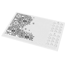 Könyökalátét, A3, 410x297 mm, színezhető, 2026/27, PANTA PLAST, "virágos"