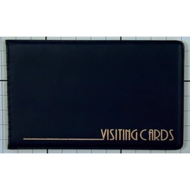 Névjegytartó, 24 db-os, PANTA PLAST, fekete