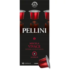 Kávékapszula, Nespresso® kompatibilis, 10 db, PELLINI, "Vivace"