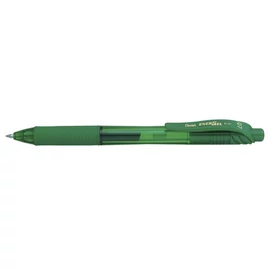 Zseléstoll, 0,35 mm, nyomógombos, PENTEL "EnerGelX BL107", zöld